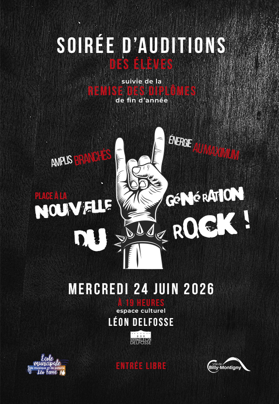 Soirée d'auditions des élèves + remise de diplômes