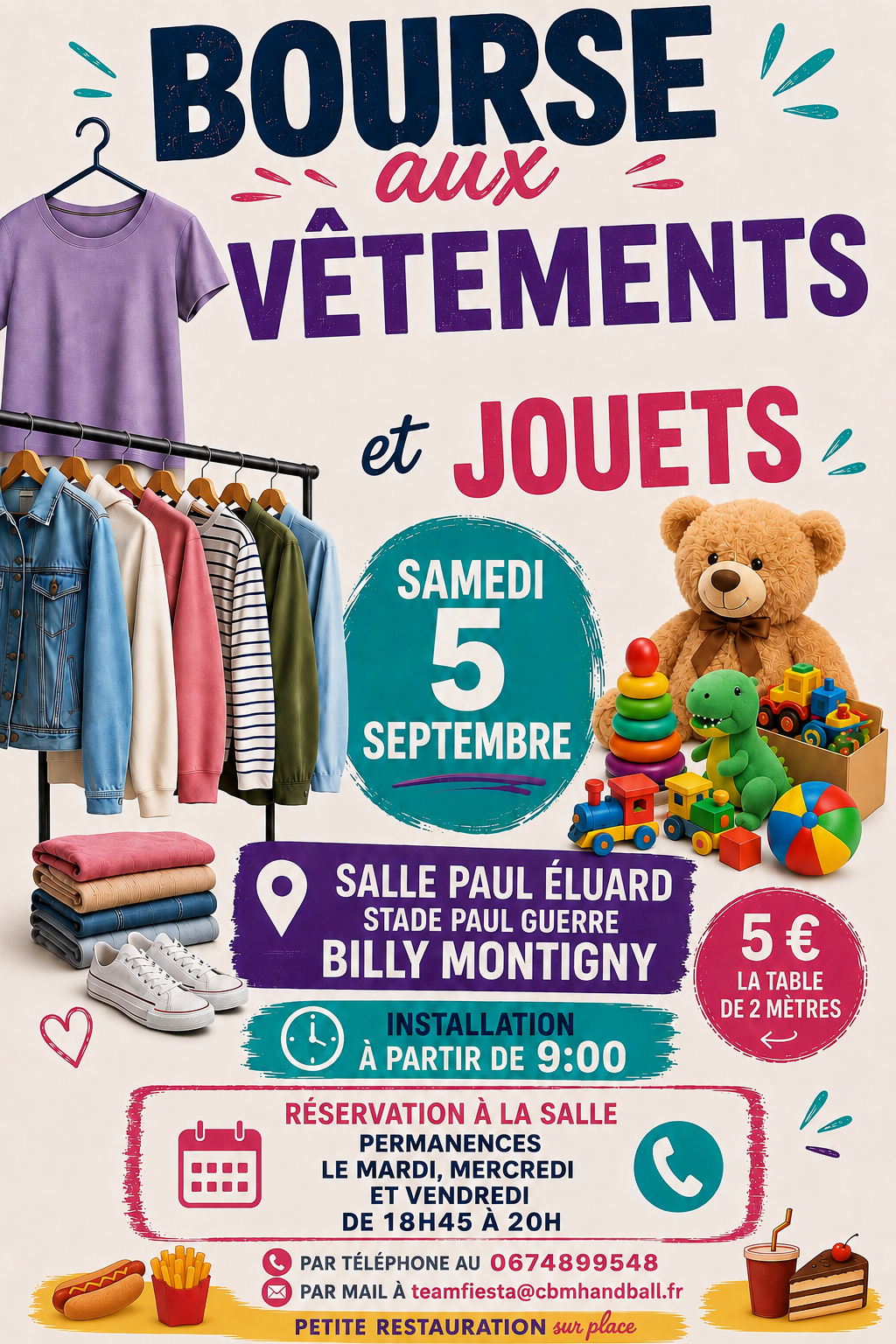 Bourse aux jouets et vêtements