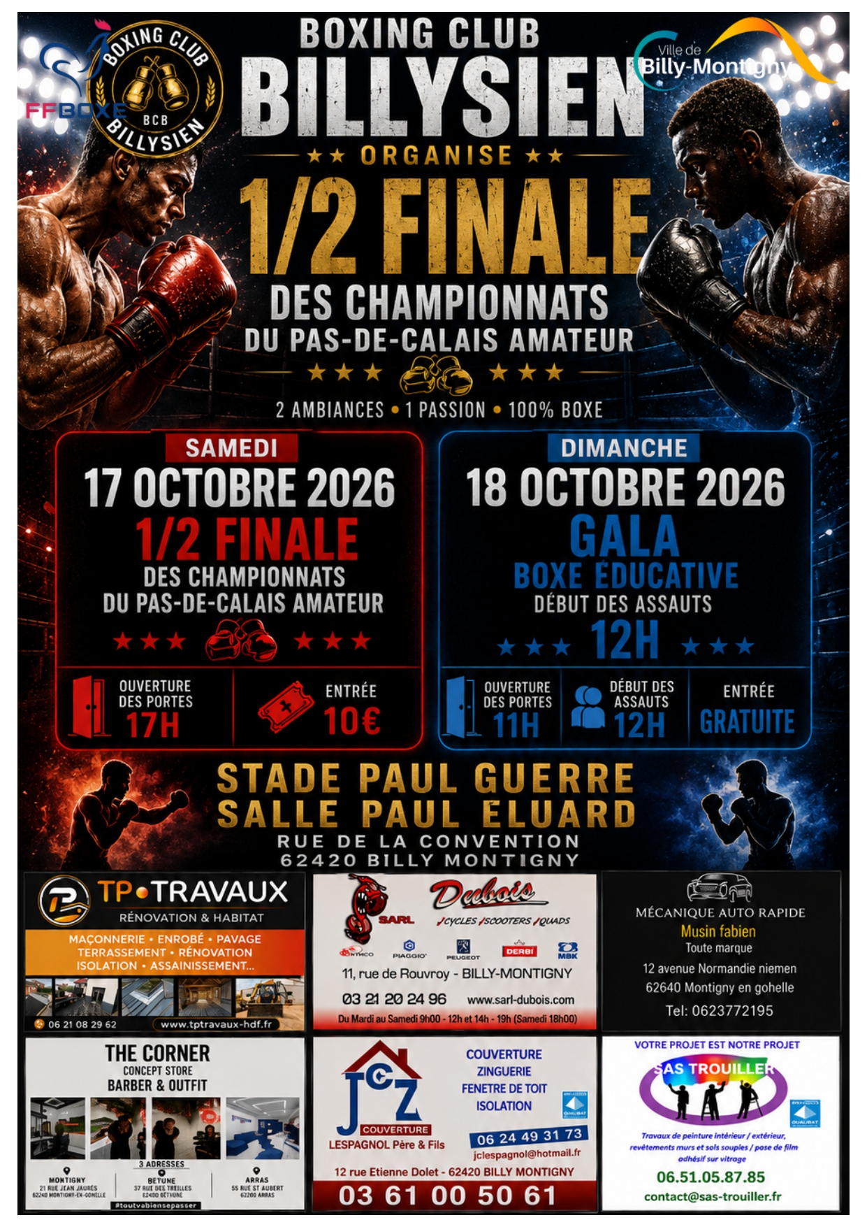 Demi-finales des Championnats du Pas-de-Calais Amateurs