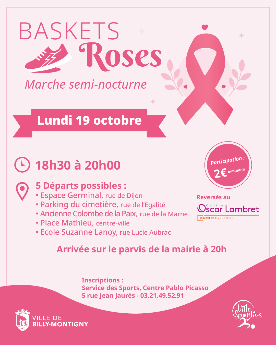 Octobre Rose : Baskets Roses