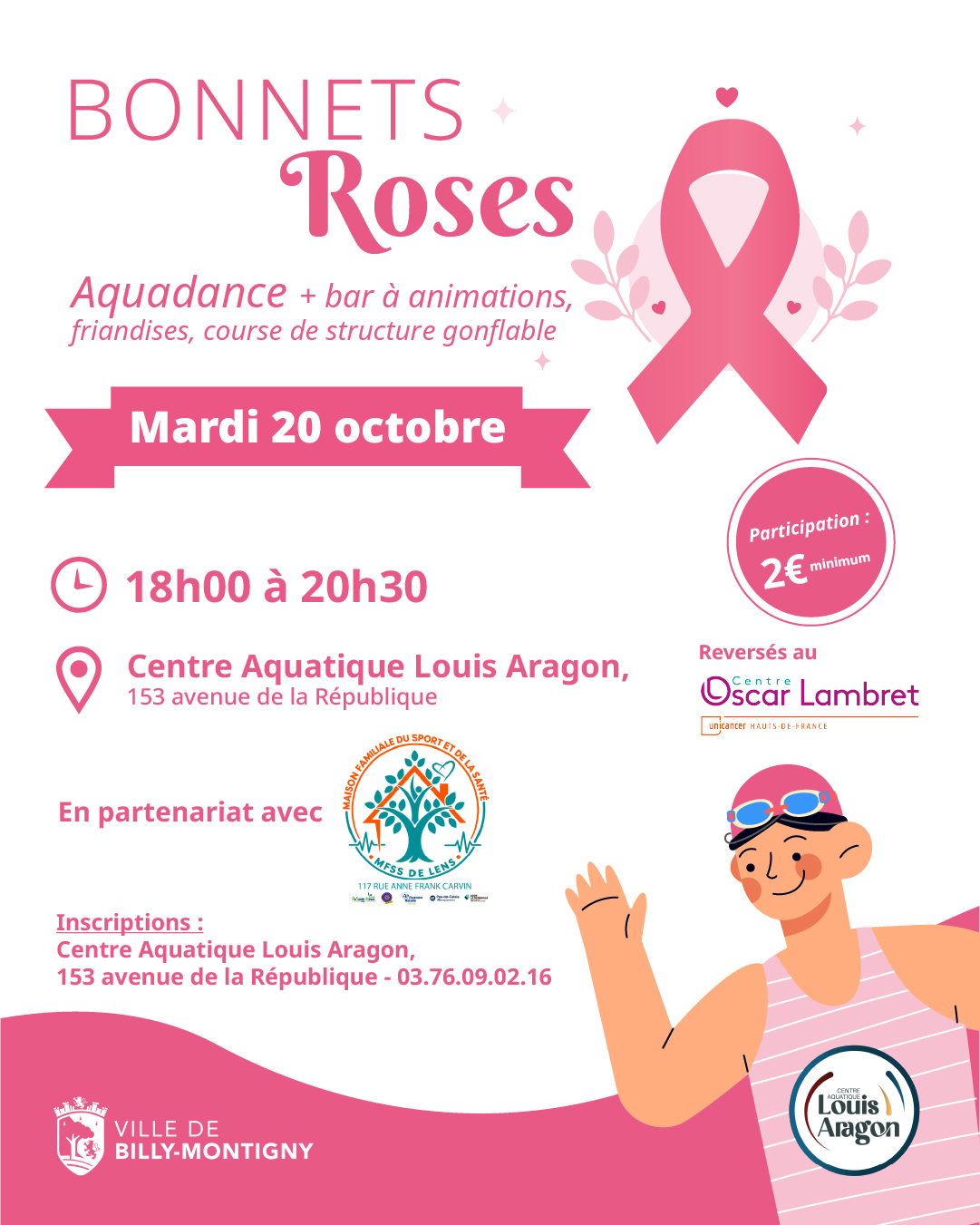 Octobre Rose : Bonnets Roses